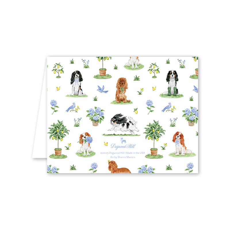 Cavalier Garden Notecard Set - The Preppy Bunny