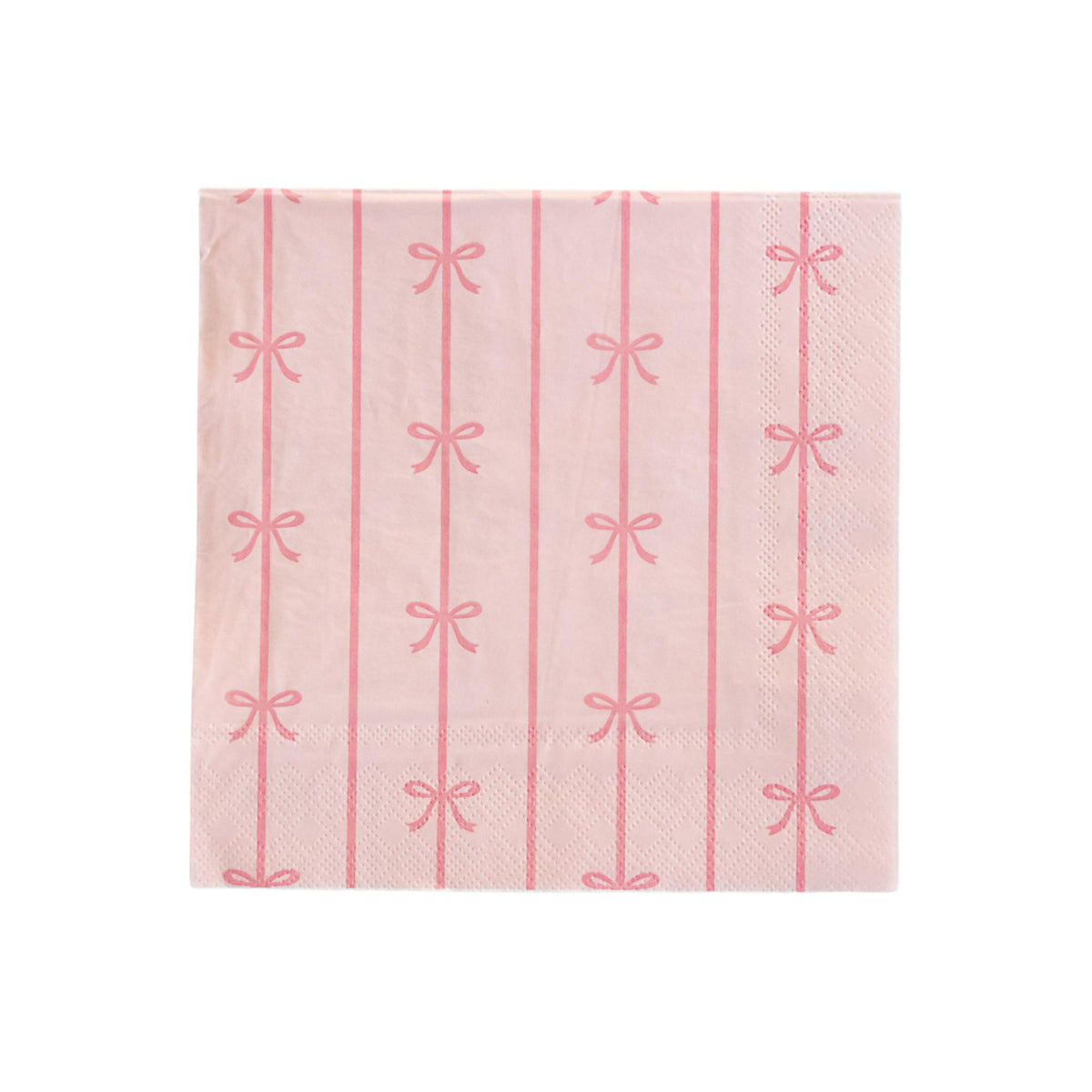 PETAL PINK SIGNATURE BOW LARGE NAPKINS