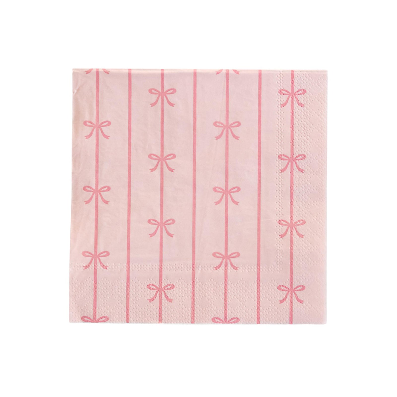 PETAL PINK SIGNATURE BOW LARGE NAPKINS - The Preppy Bunny