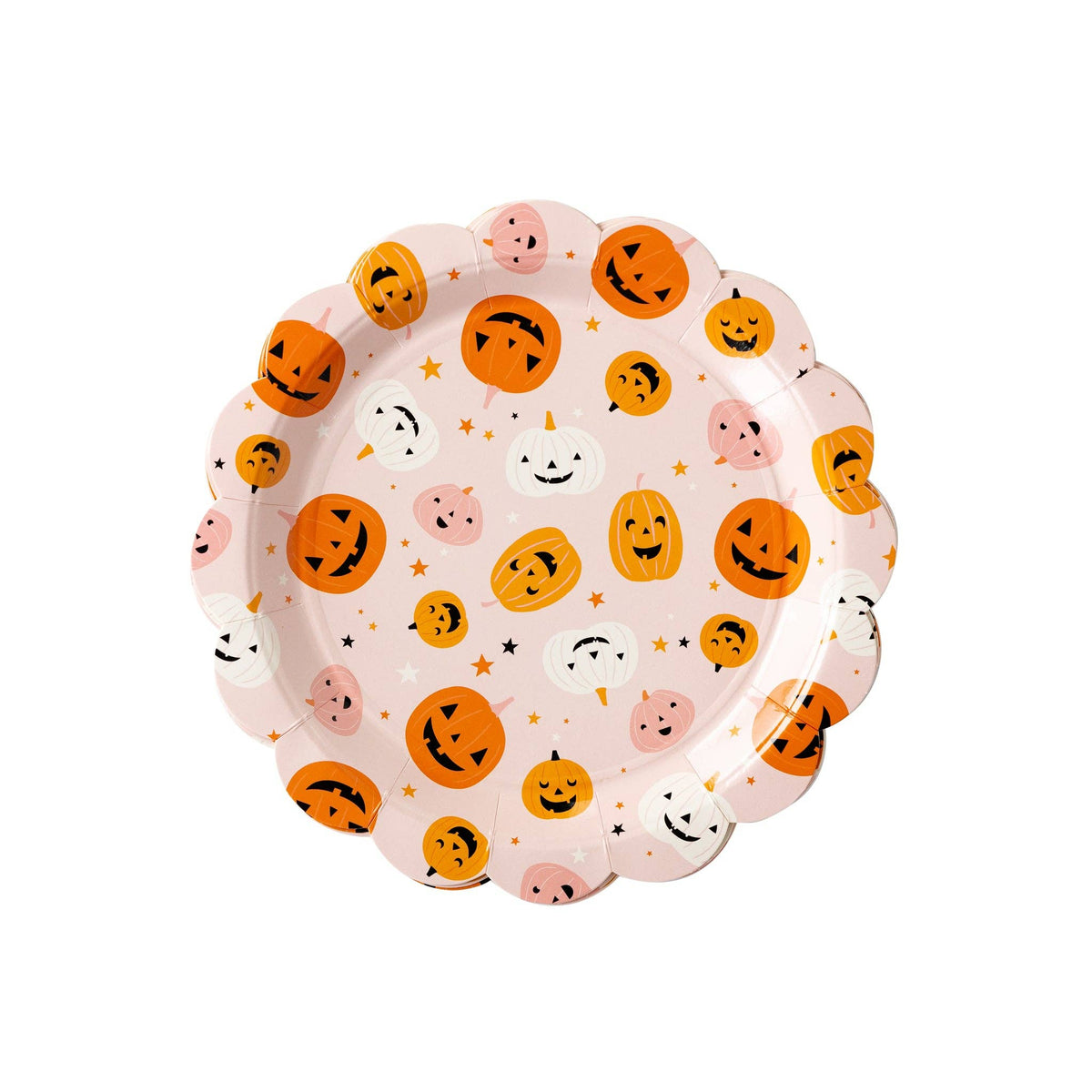 Hey Pumpkin Scattered Pumpkins Paper Plates - The Preppy Bunny