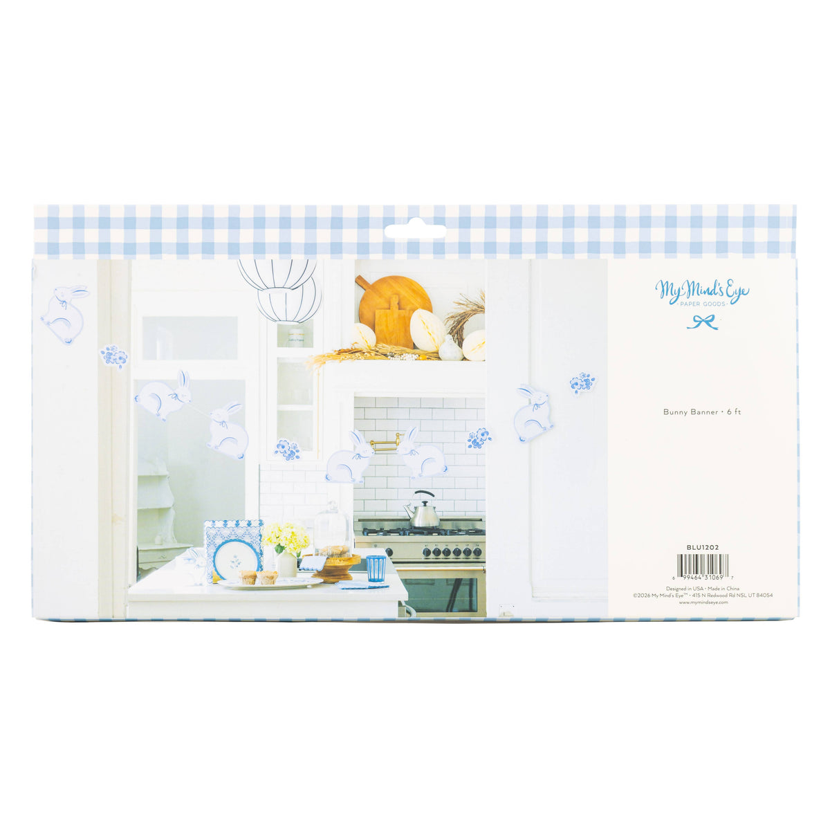 Blue Bunny Banner - The Preppy Bunny