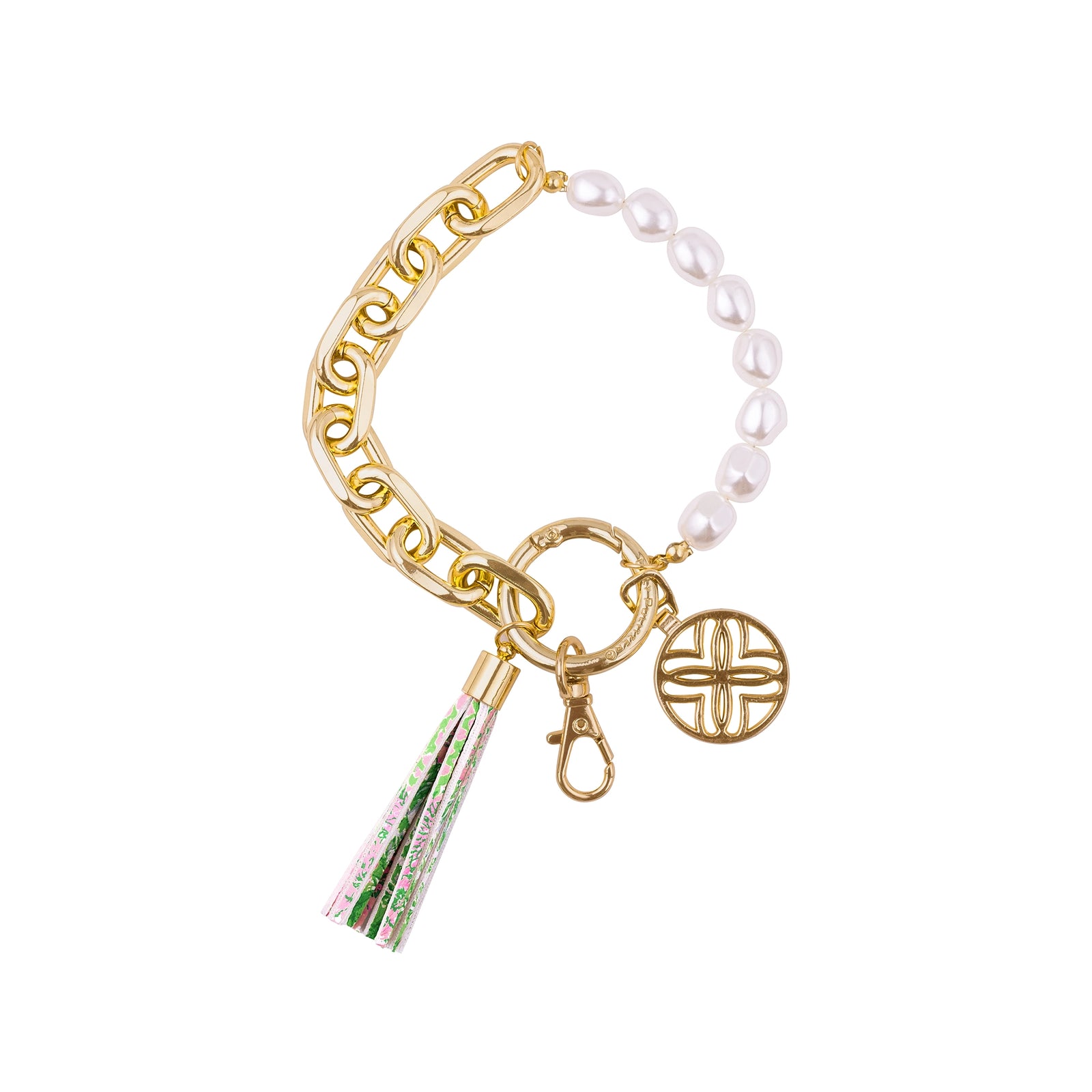 Chain Keychain in Lime Feeling Good - The Preppy Bunny