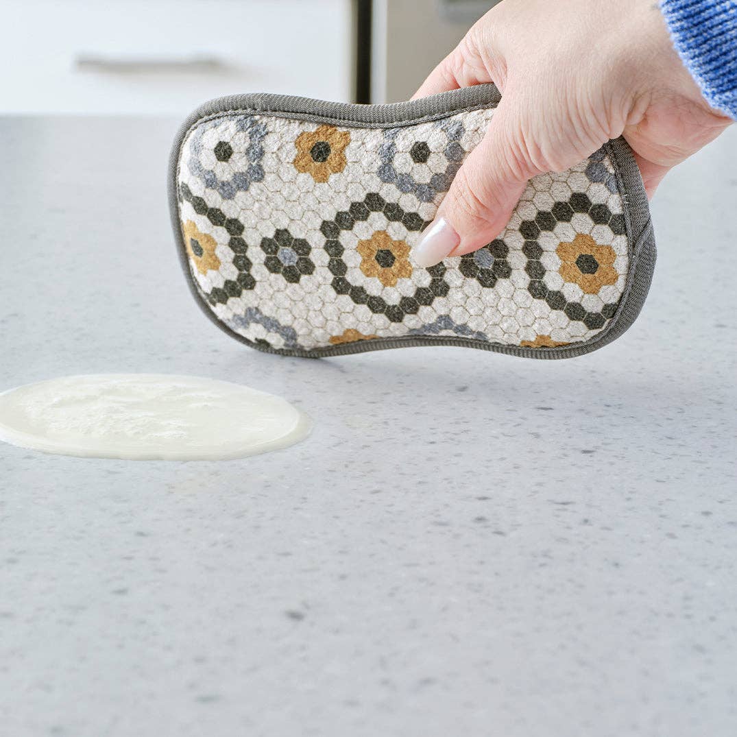 Leaf Tiles Scrubbie Set, Eco-friendly & Machine Washable