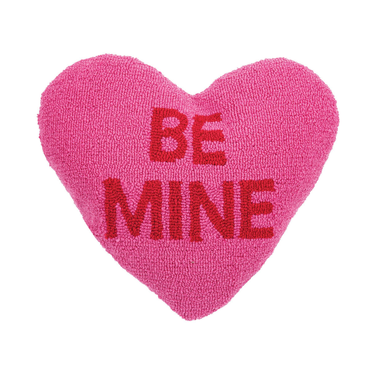 Be Mine Heart Shaped Throw Pillow - The Preppy Bunny