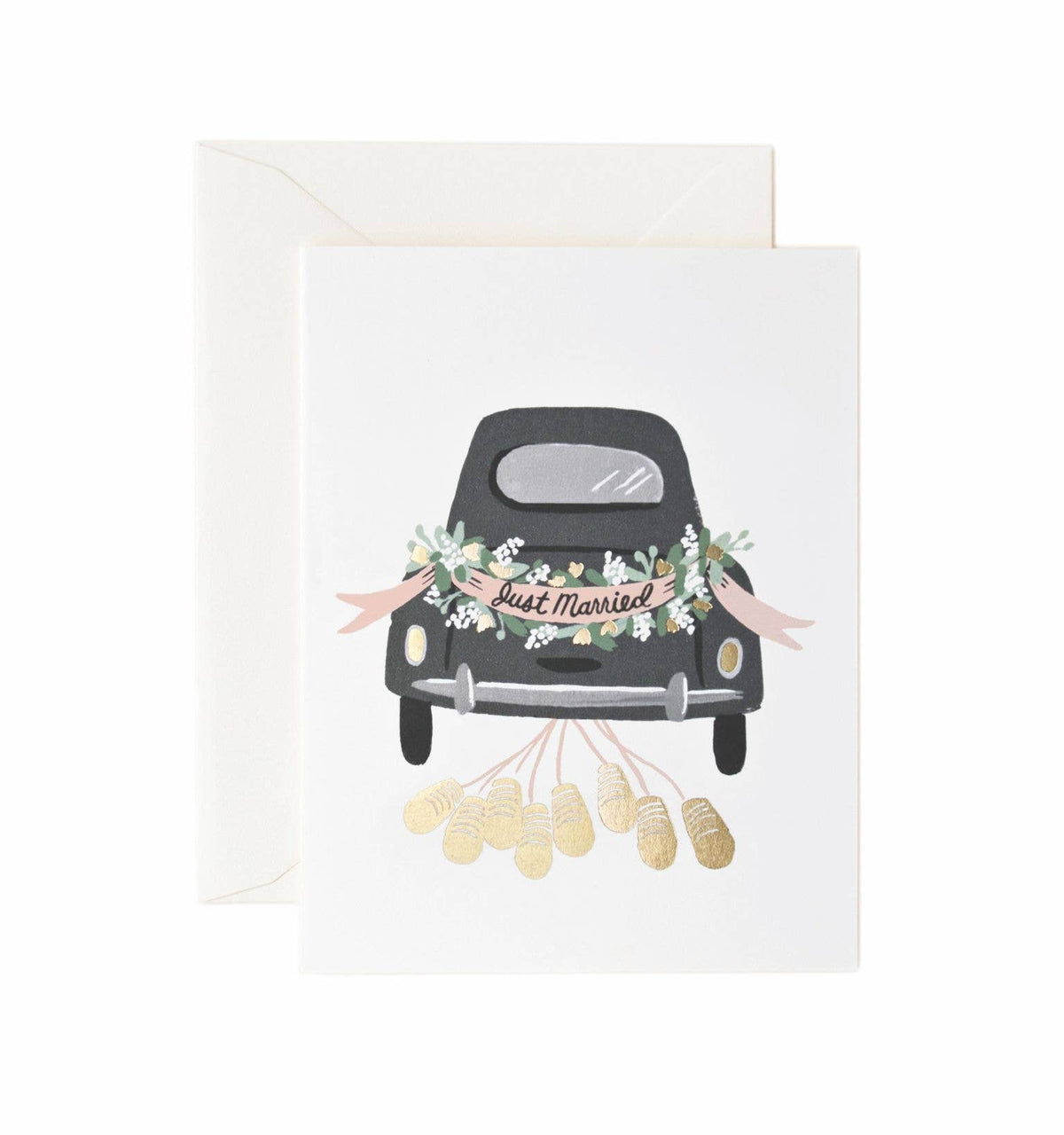 Just Married Getaway Card - The Preppy Bunny