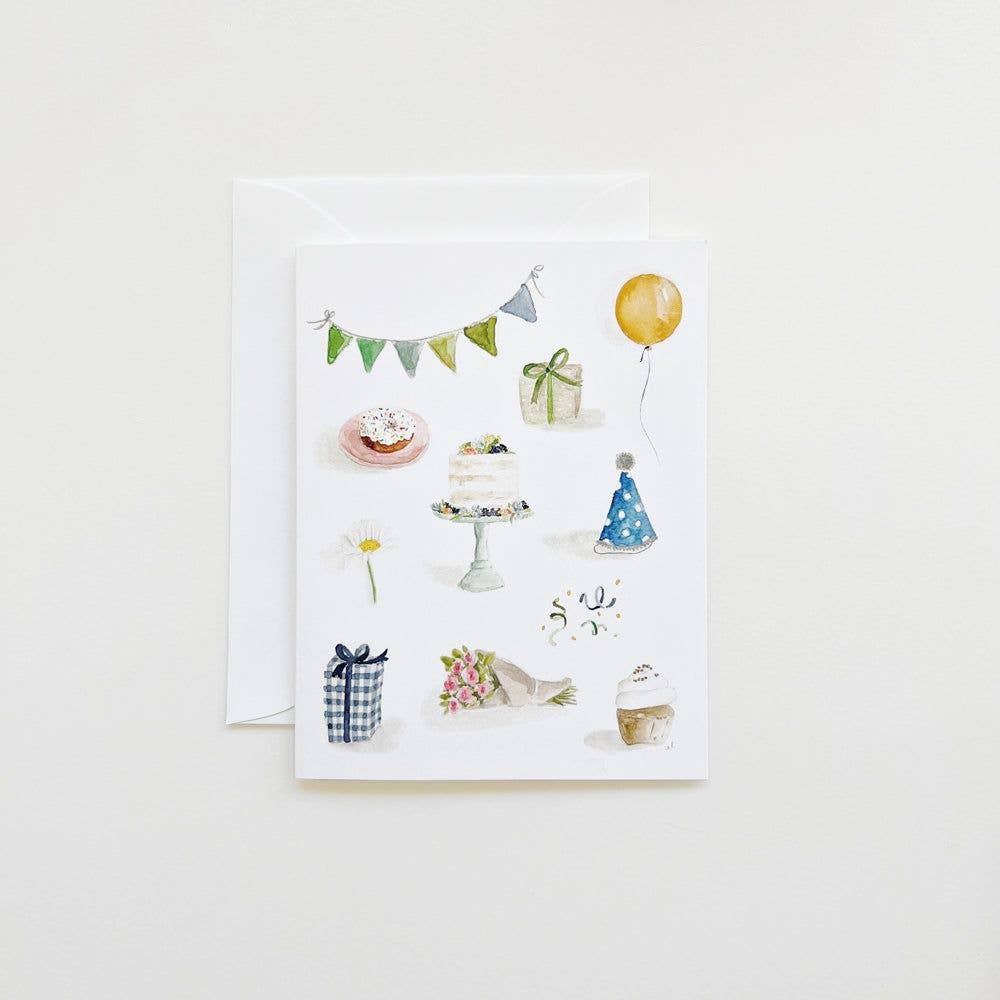 Celebrate Notecard - single card - The Preppy Bunny