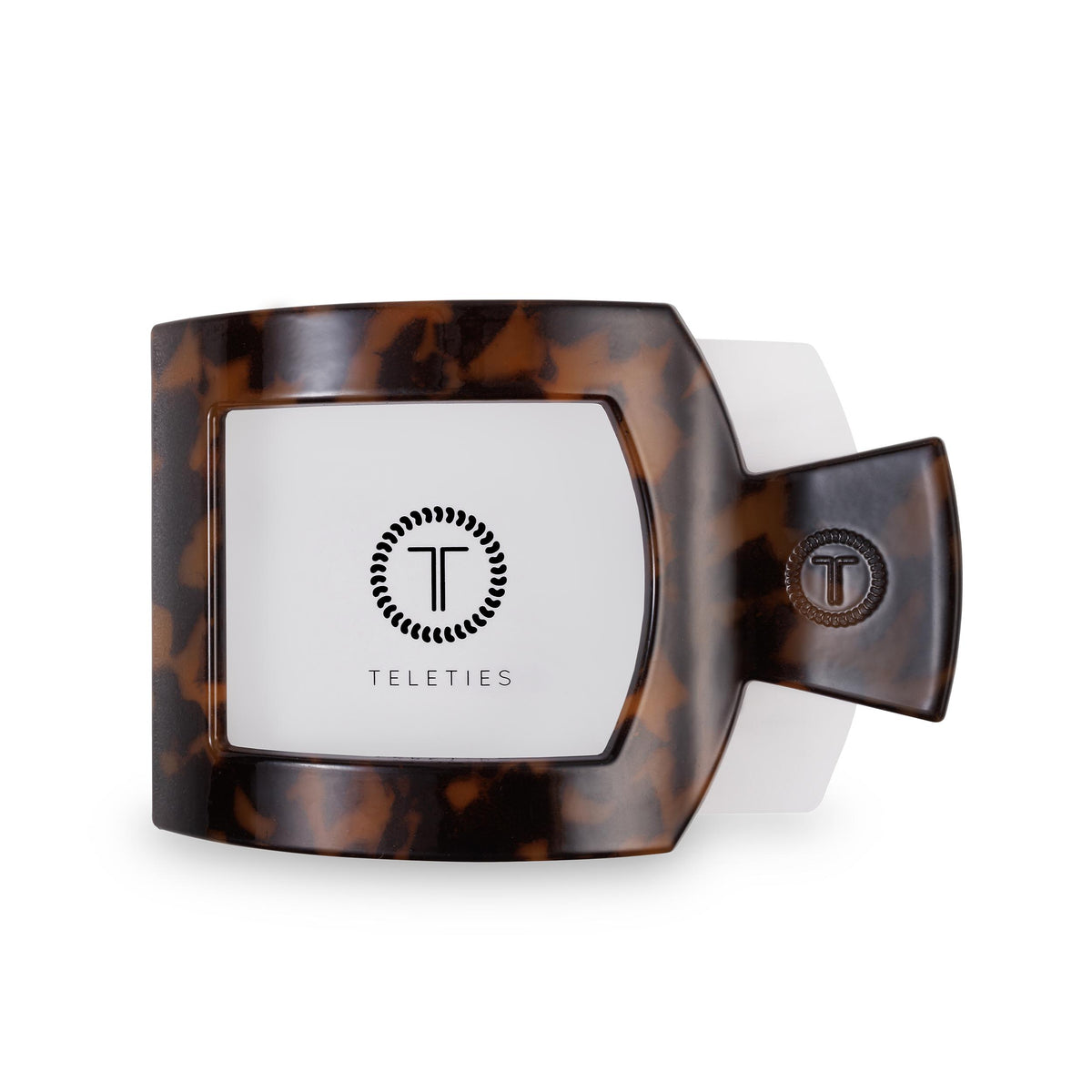 Square Flat Hair Clip | Large | Tortoise