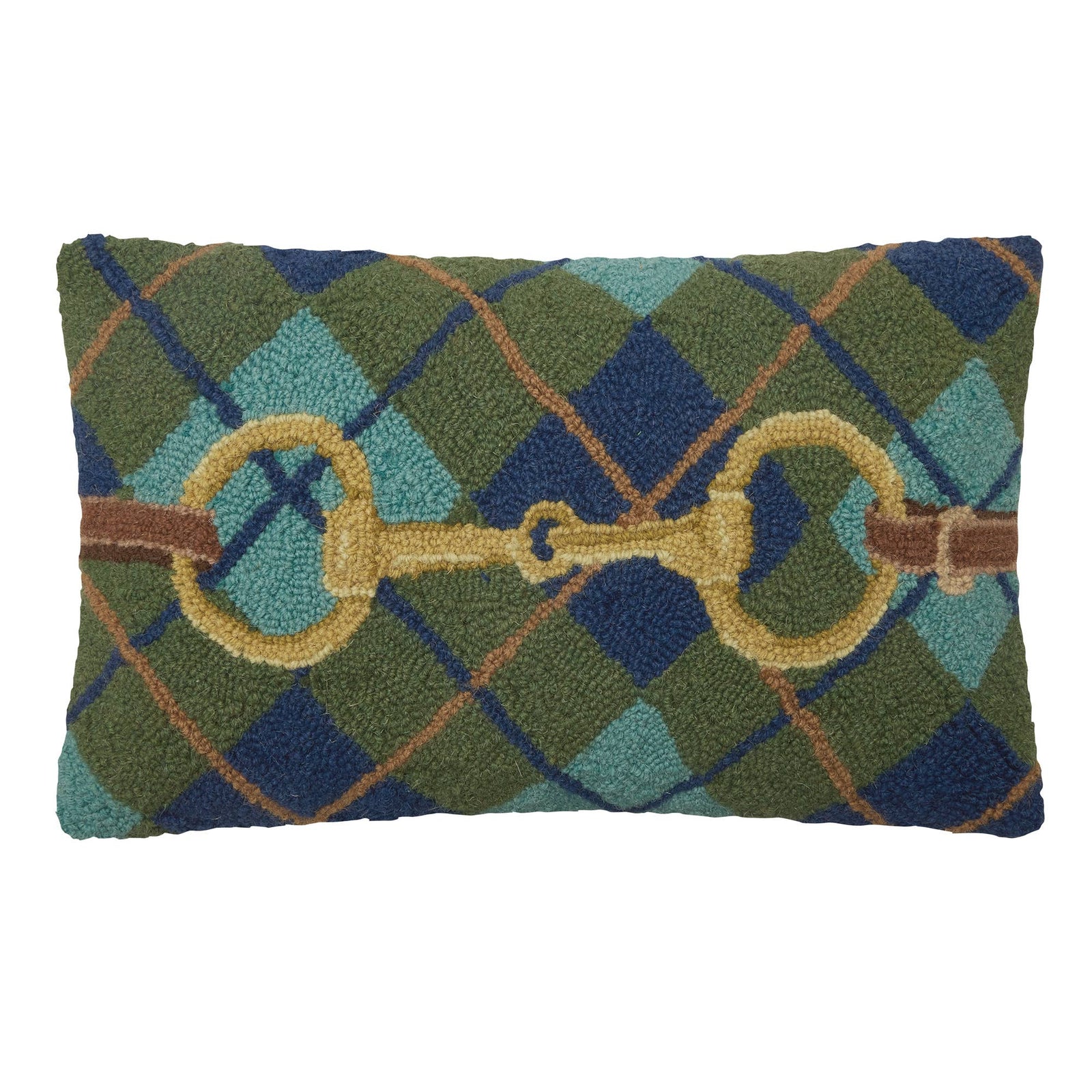 Gingham Buckle Hook Pillow - The Preppy Bunny