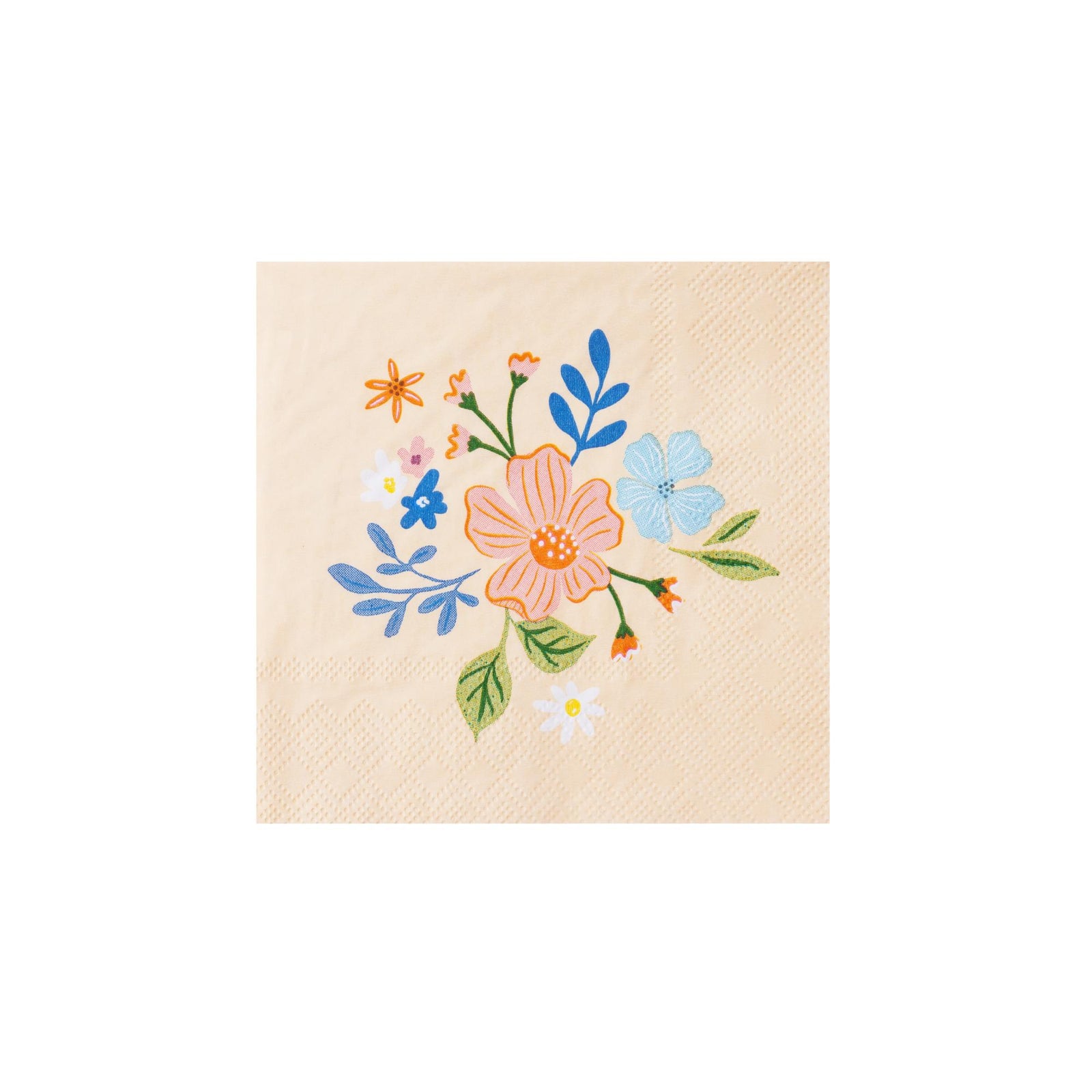 MULTICOLOR ELEGANT FLORAL COCKTAIL NAPKINS - The Preppy Bunny