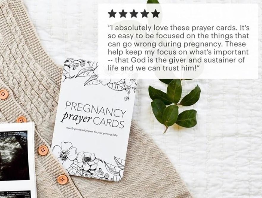 Pregnancy Prayer Cards - The Preppy Bunny