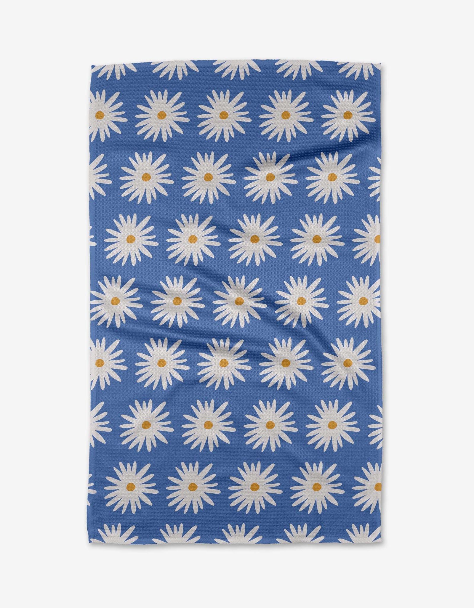 Blue Daisies Tea Towel by Geometry - The Preppy Bunny