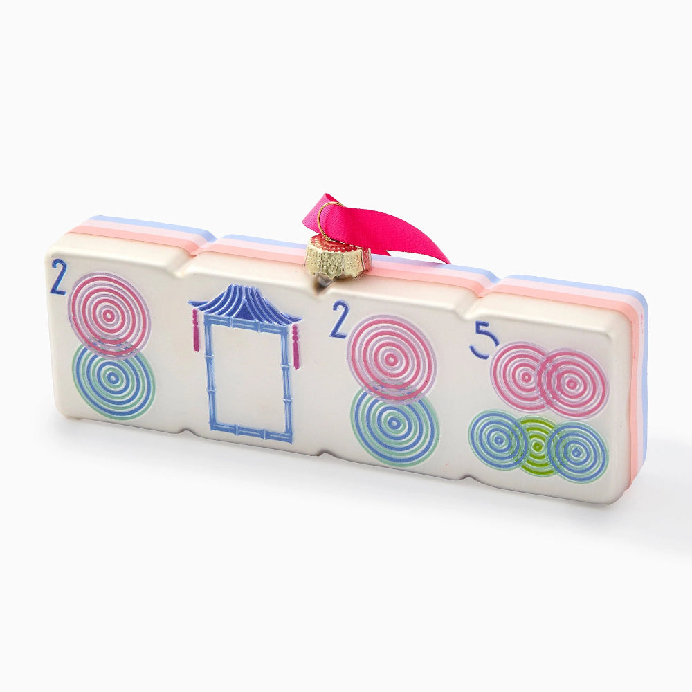 2025 Luminaire Mahjong Ornament - The Preppy Bunny