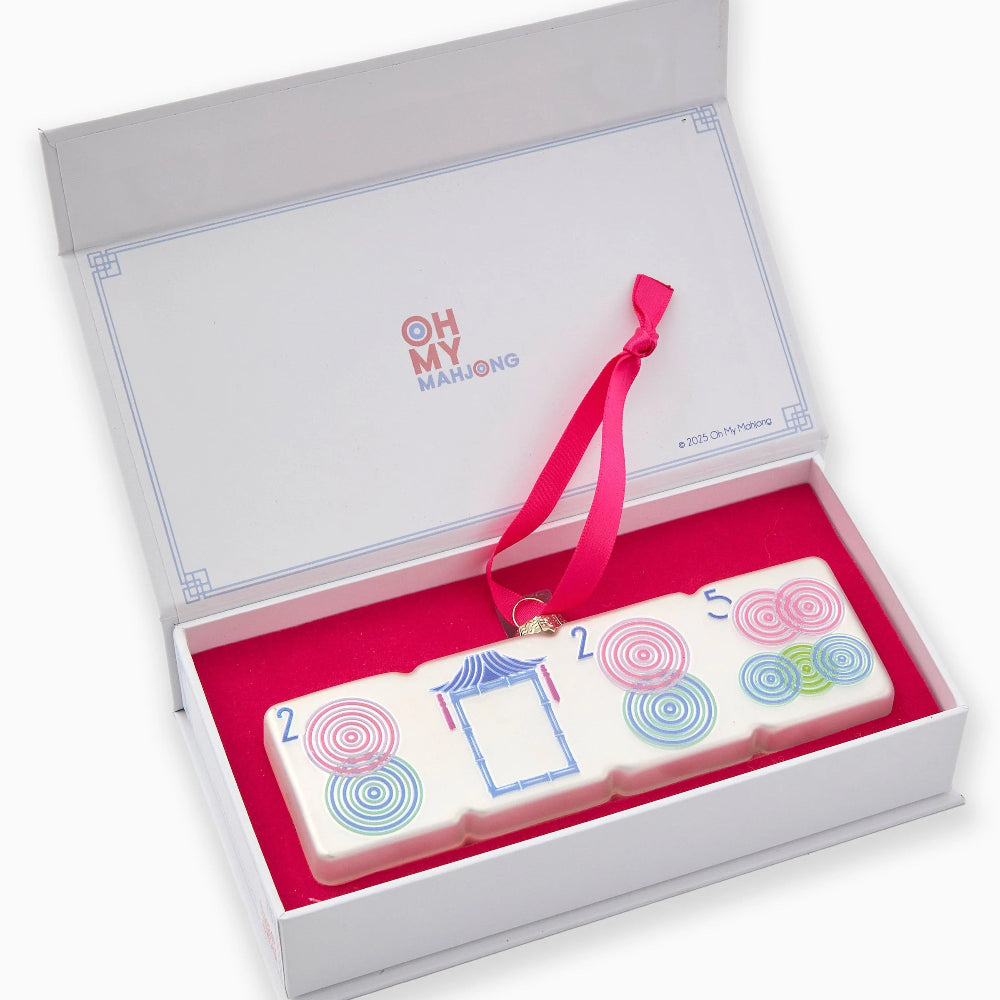 2025 Luminaire Mahjong Ornament - The Preppy Bunny