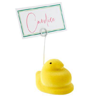 Flocked Peeps Place Card Holder Set of 4 - The Preppy Bunny