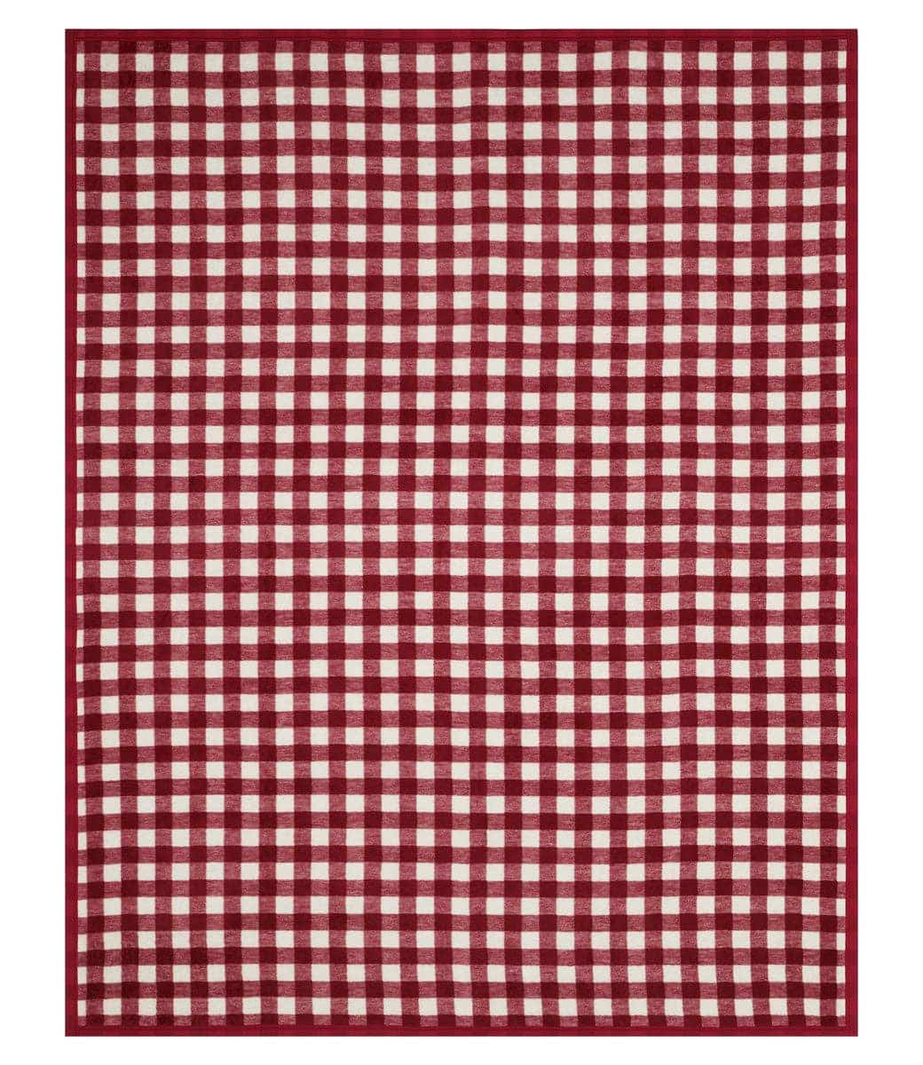 ChappyWrap Gingham Rosewood Blanket - The Preppy Bunny