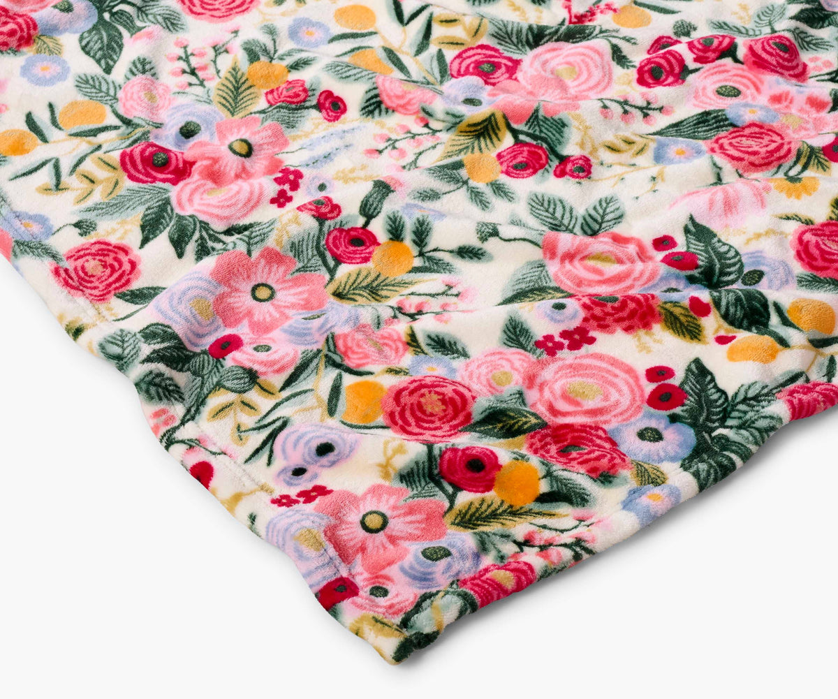 Garden Party Fleece Blanket - The Preppy Bunny