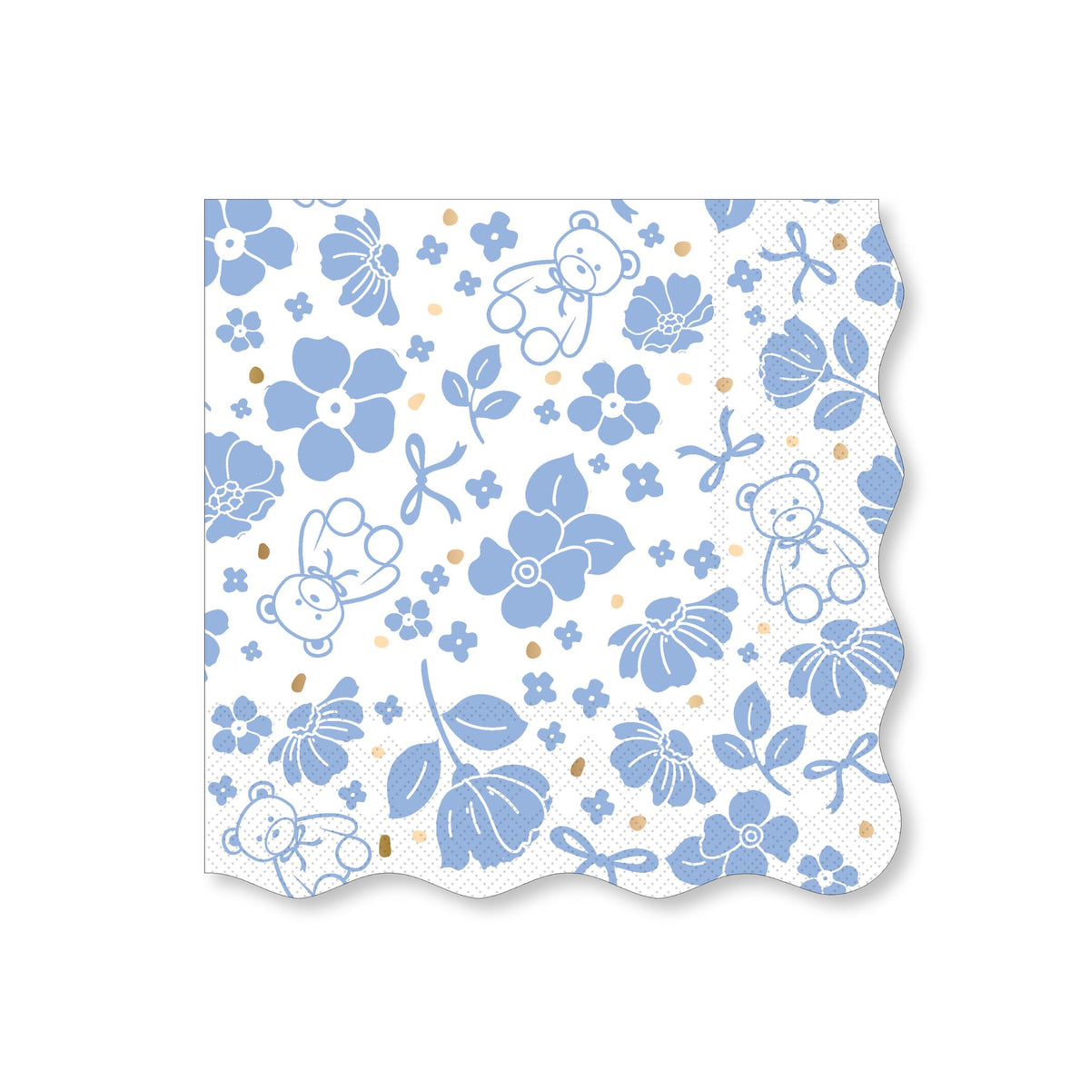 HENRY BEAR BLUE LARGE NAPKINS