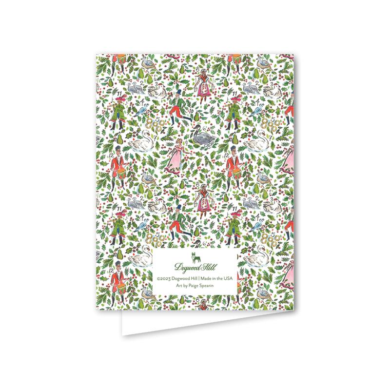 Twelve Days Greenery Tree Greeting Card - The Preppy Bunny