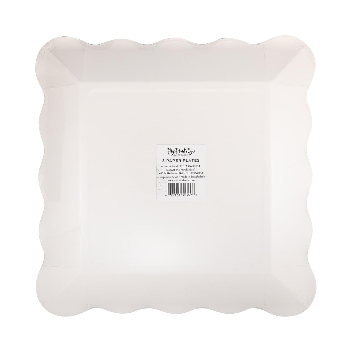 Autumn Plaid Paper Plates