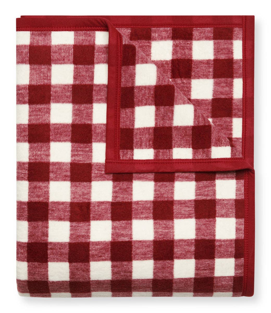 ChappyWrap Gingham Rosewood Blanket - The Preppy Bunny