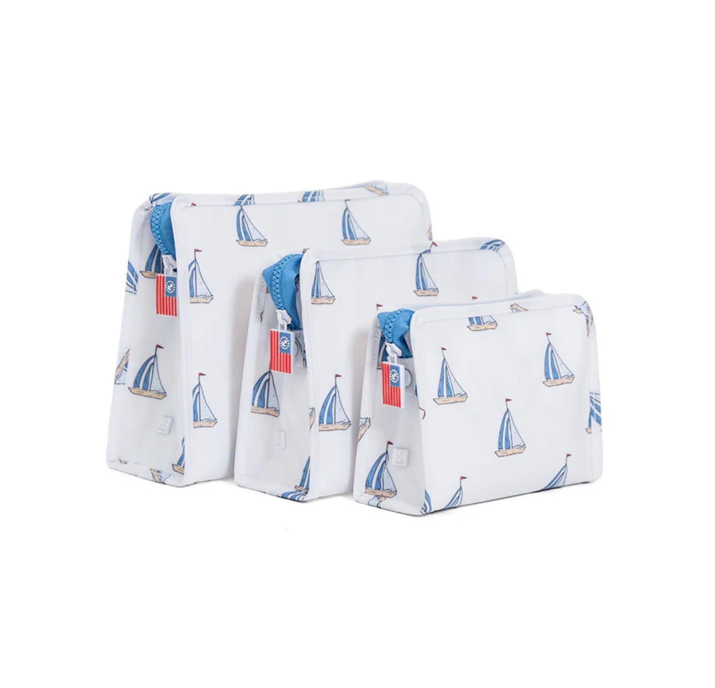 Sail Away Roadie Pouch - 3 sizes available - The Preppy Bunny