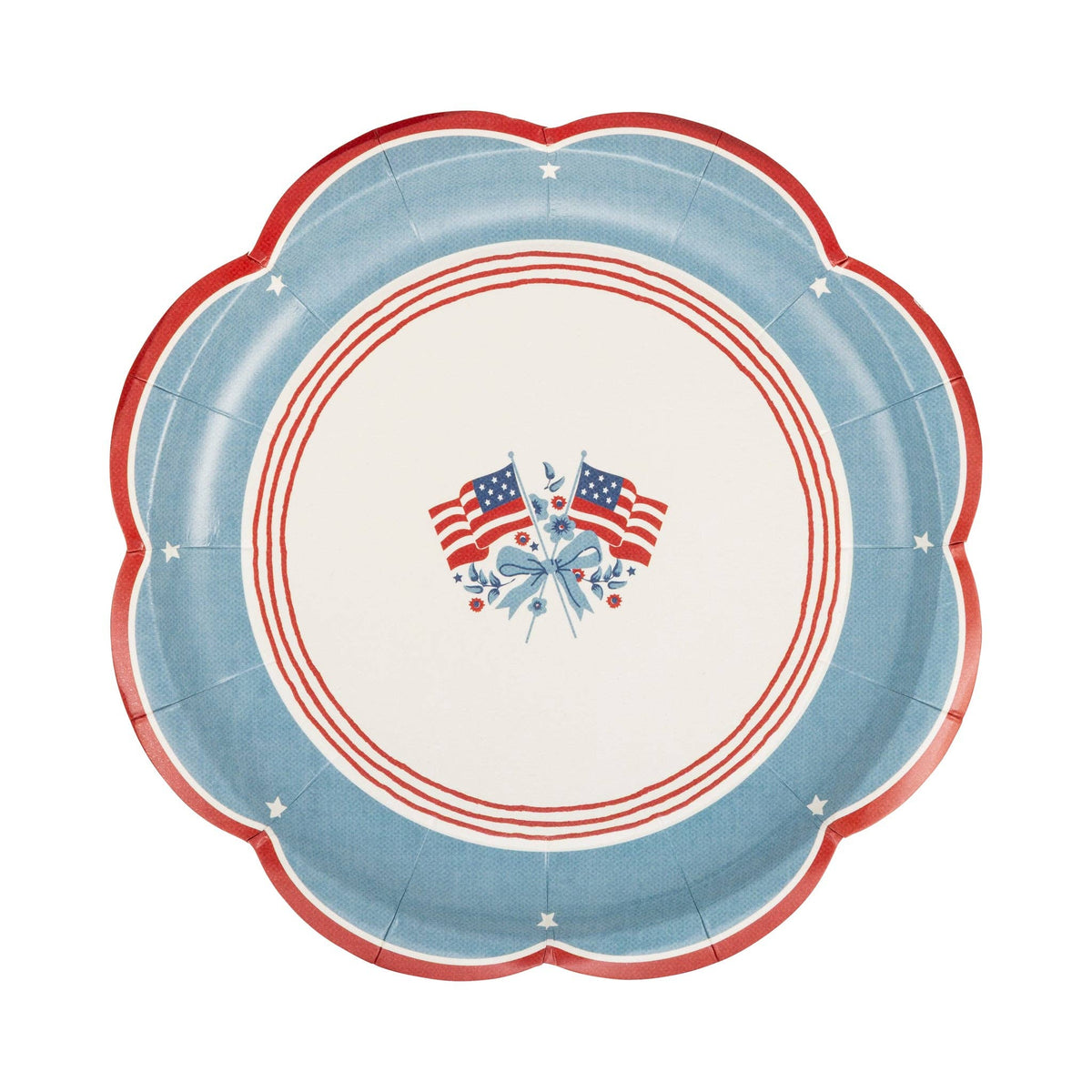 Flag Paper Plates - The Preppy Bunny