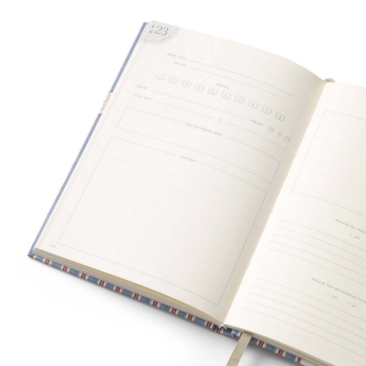Guided Reading Journal, A5 Hardcover - Bibliothèque