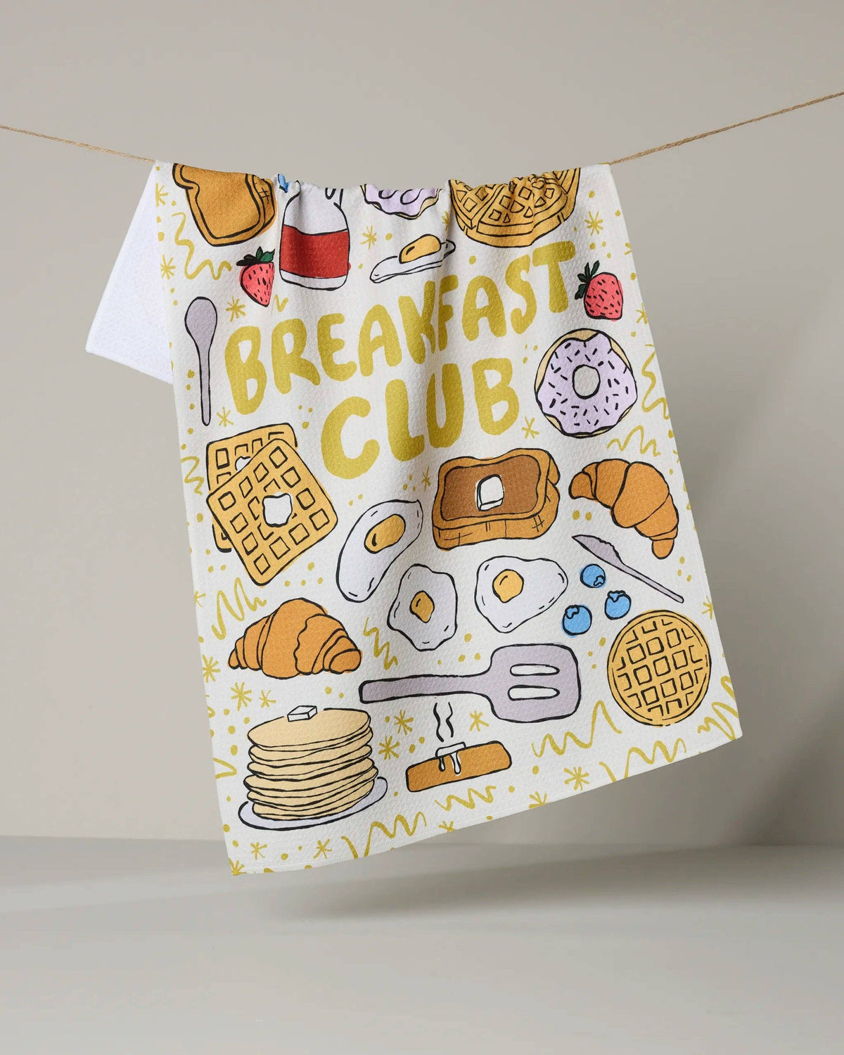Breakfast Club Tea Towel by Geometry