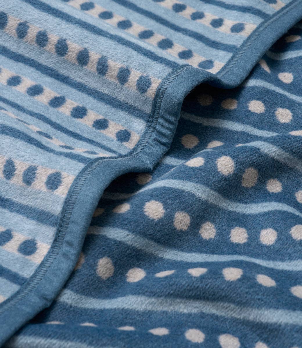 Beach Pebble Cornflower Blanket by ChappyWrap