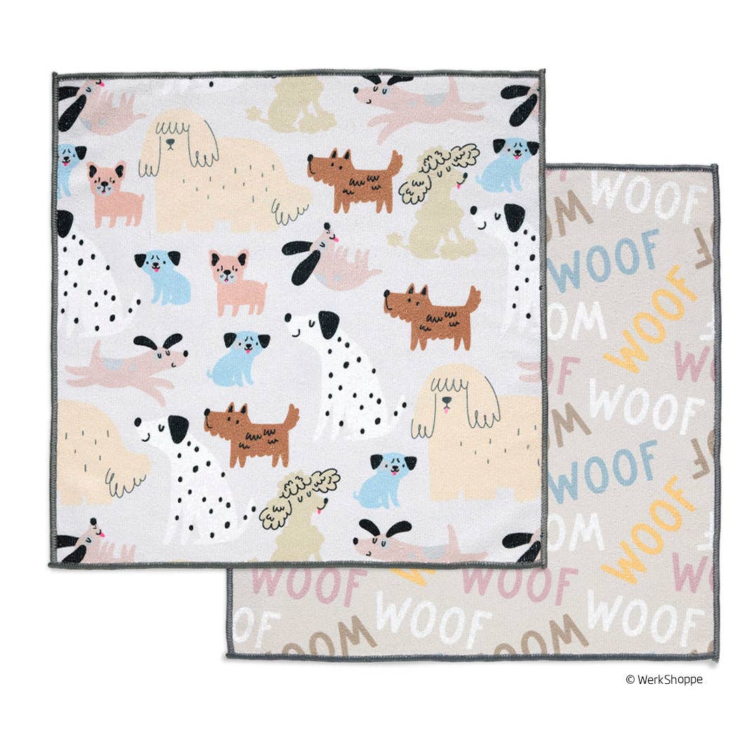 Pooches & Pups Microfiber Dog Paw Towels, Quick Drying - The Preppy Bunny