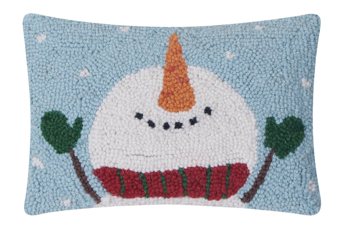 Happy Snowman Hook Pillow