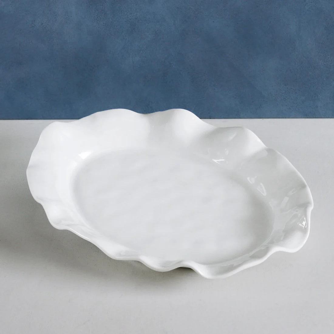 VIDA Havana Oval Platter in White - The Preppy Bunny