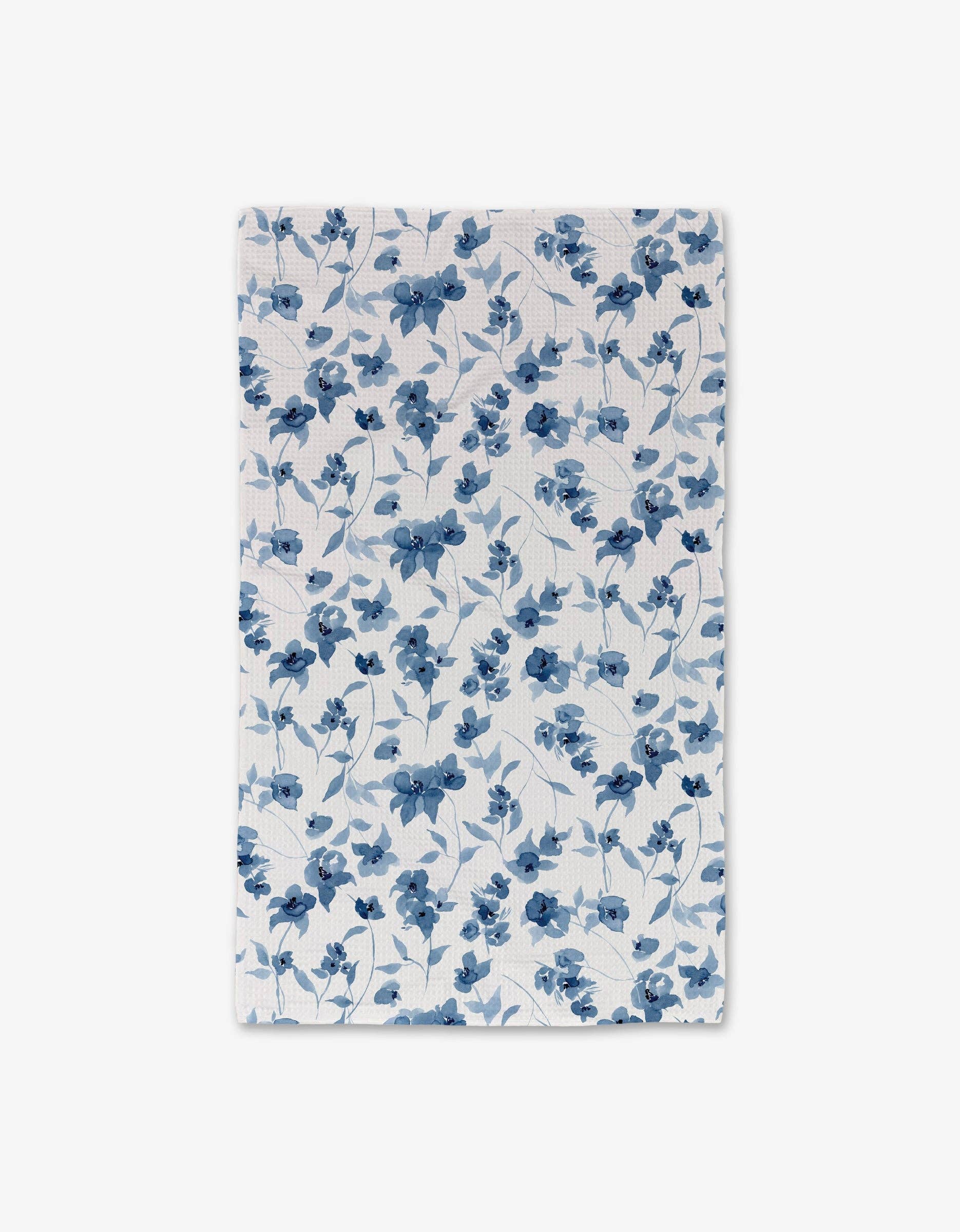 Blue Floral Luxe Hand Towel - The Preppy Bunny
