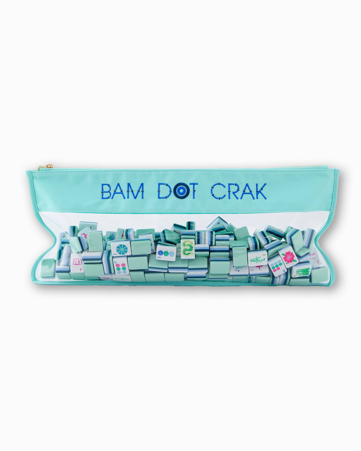 Mint Bam Dot Crak Mahjong Bag - The Preppy Bunny