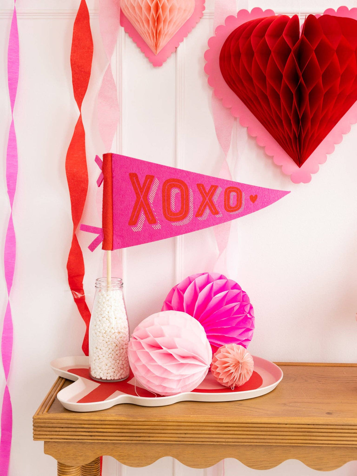 XOXO Felt Pennant - The Preppy Bunny