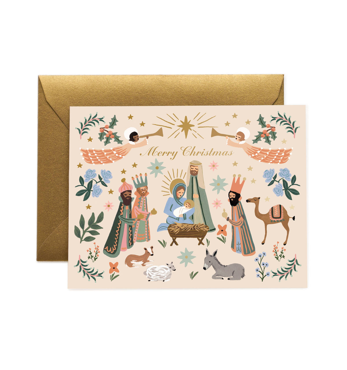 Nativity Scene Card - The Preppy Bunny