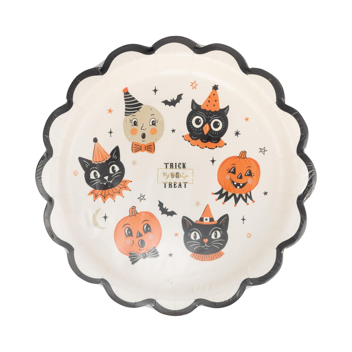 Vintage Halloween Characters Plate
