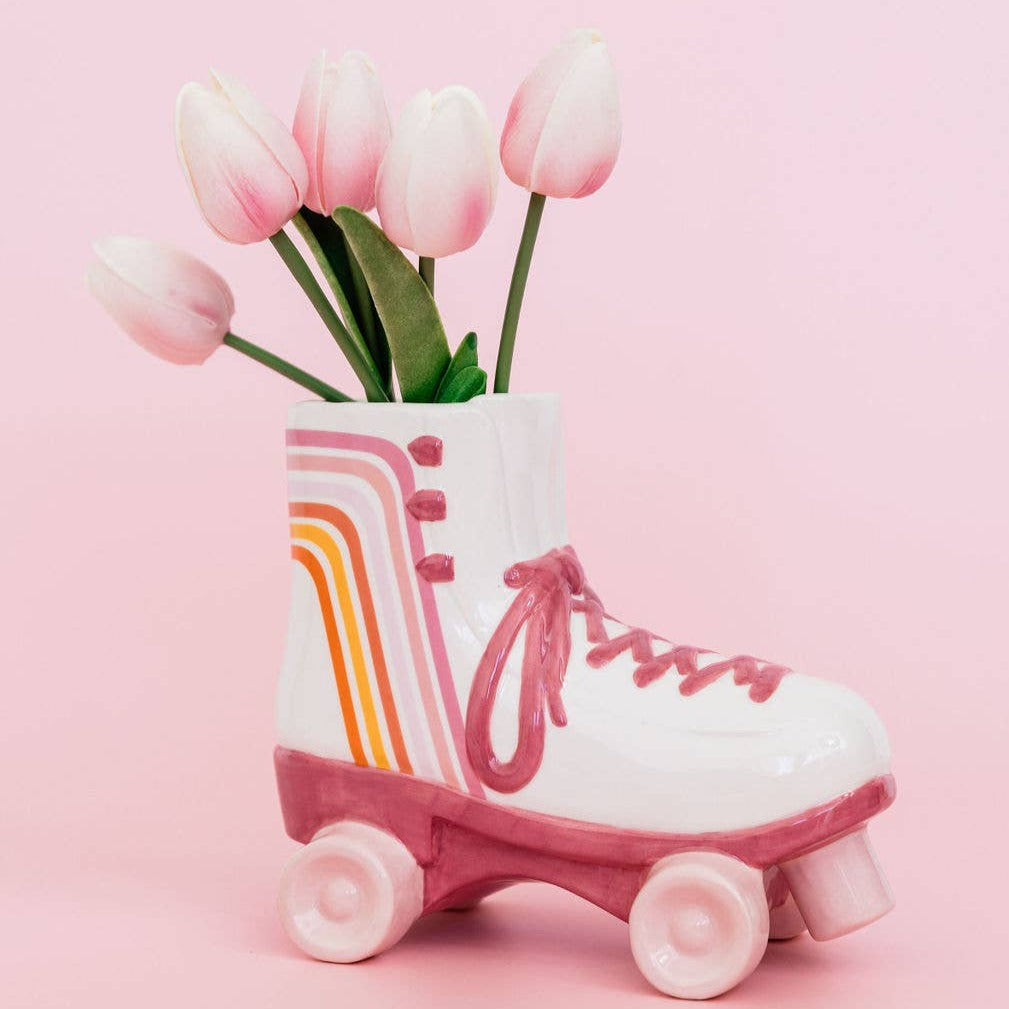 Vase, Roller Skate - The Preppy Bunny