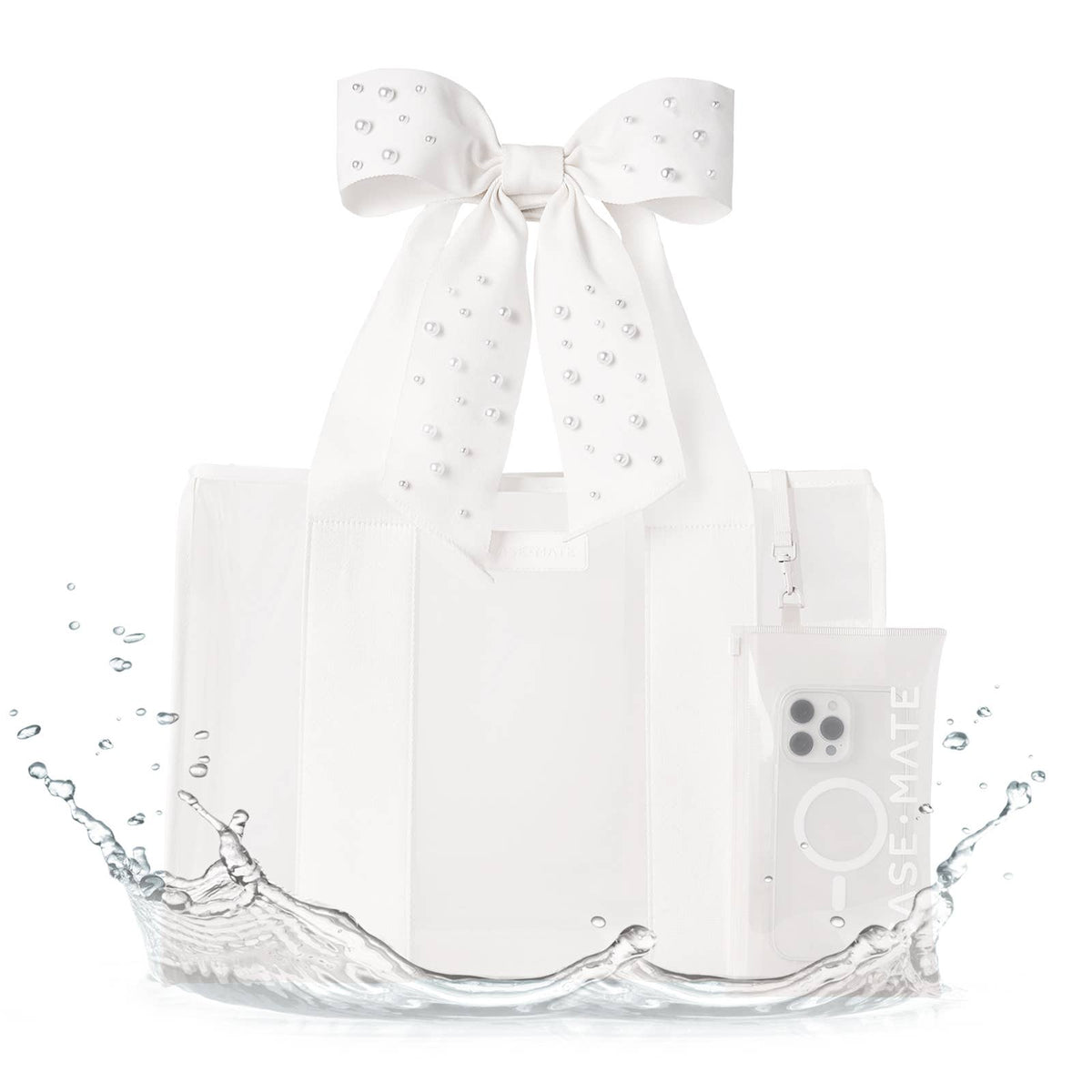 Case-Mate Ivory Pearl Bow Jelly Tote Bag - The Preppy Bunny