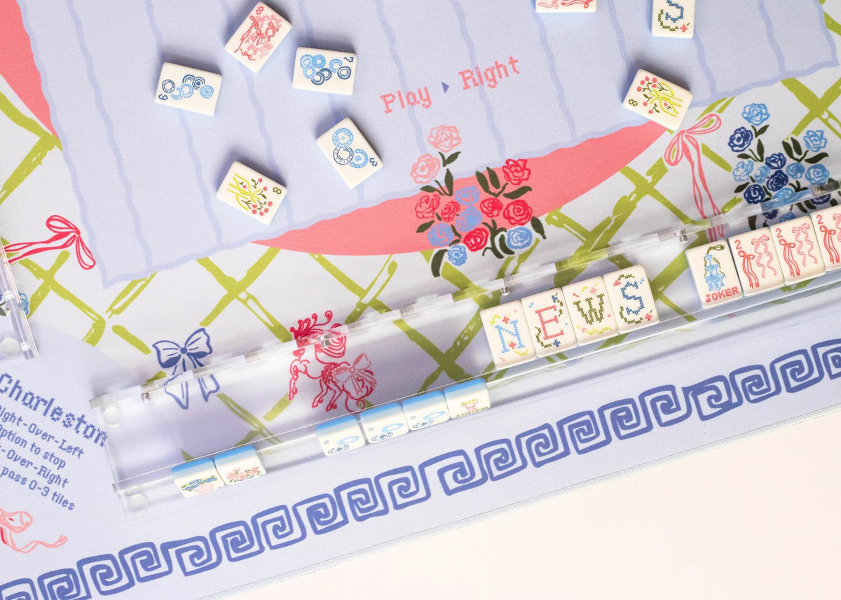 Lattice Mahjong Playing Mat - The Preppy Bunny