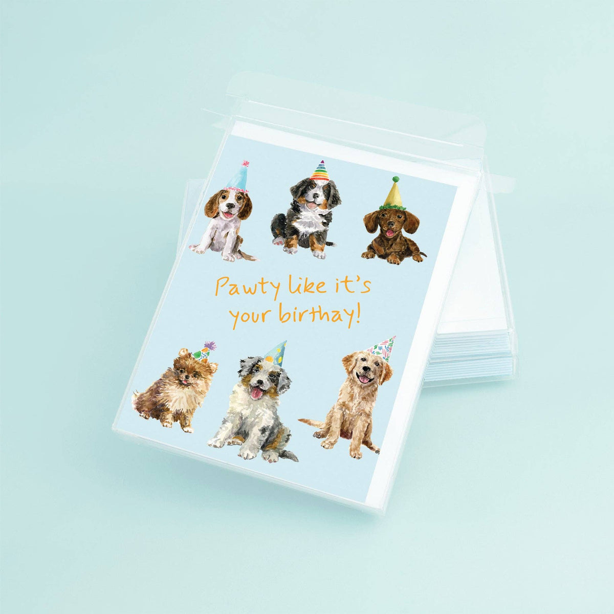 Birthday Puppies Greeting Card