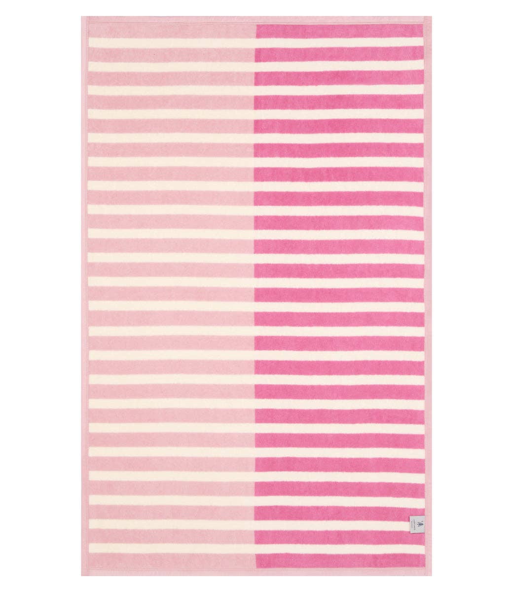 Breton Stripe Bubblegum Midi Blanket - The Preppy Bunny