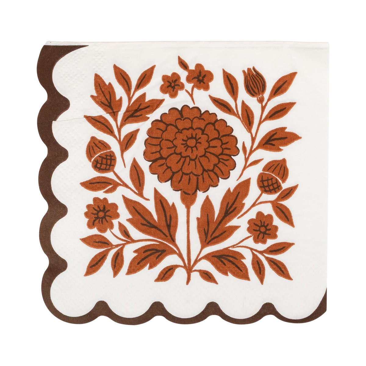 Fall Flora Paper Cocktail Napkins
