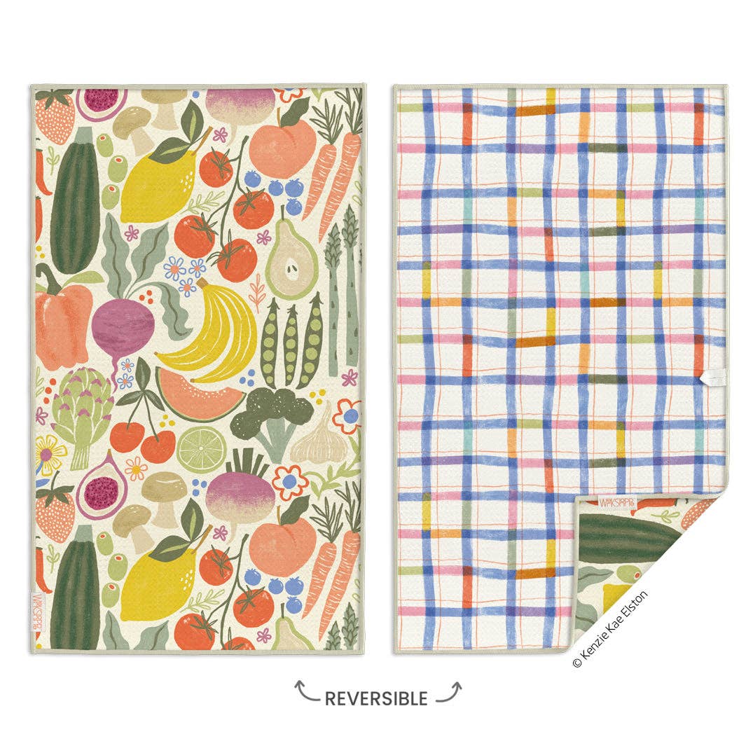 Farm Stand Microfiber Kitchen Towel - The Preppy Bunny