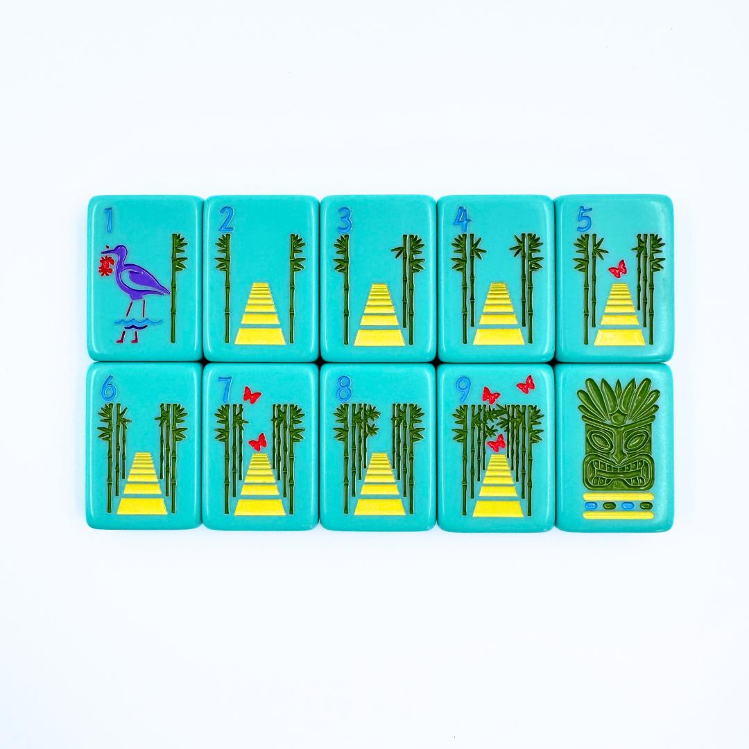 THE HAWAII SERIES | Mahjong Tile Set with Aloha Flair - The Preppy Bunny