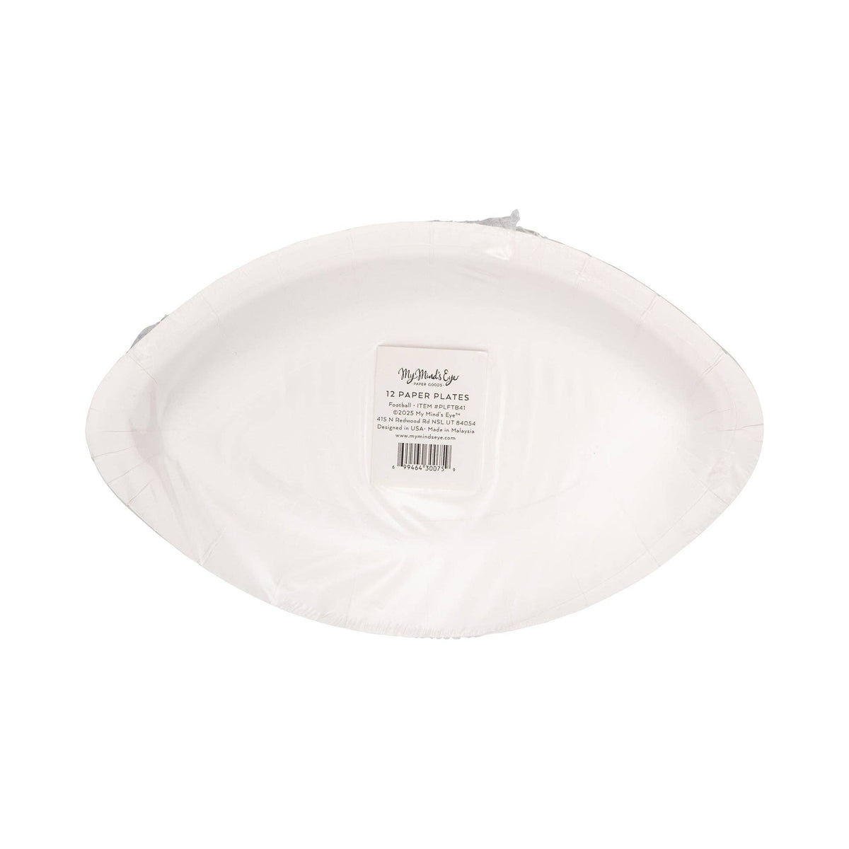 Football Shaped Paper Plates