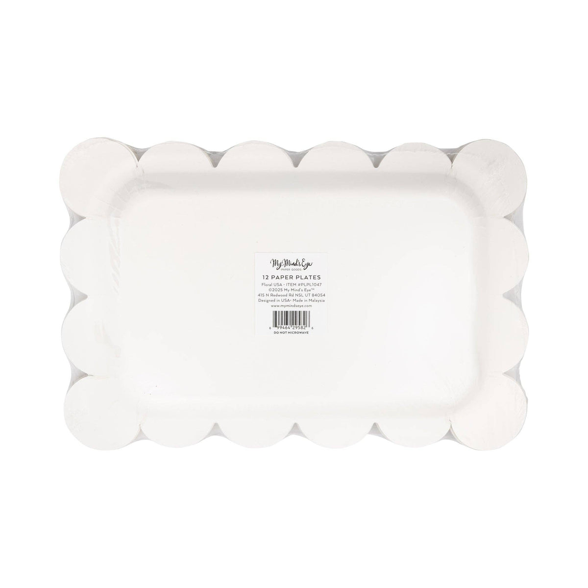 PLPL1047 - Floral USA Paper Plates (8 ct) - The Preppy Bunny