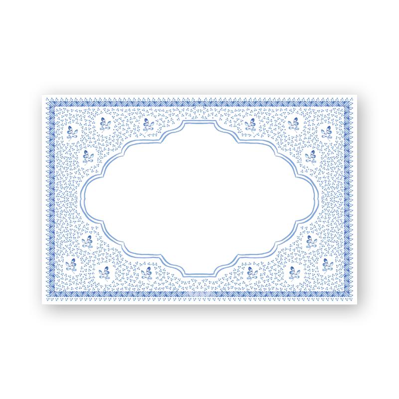 Blue Botanicals Paper Placemats