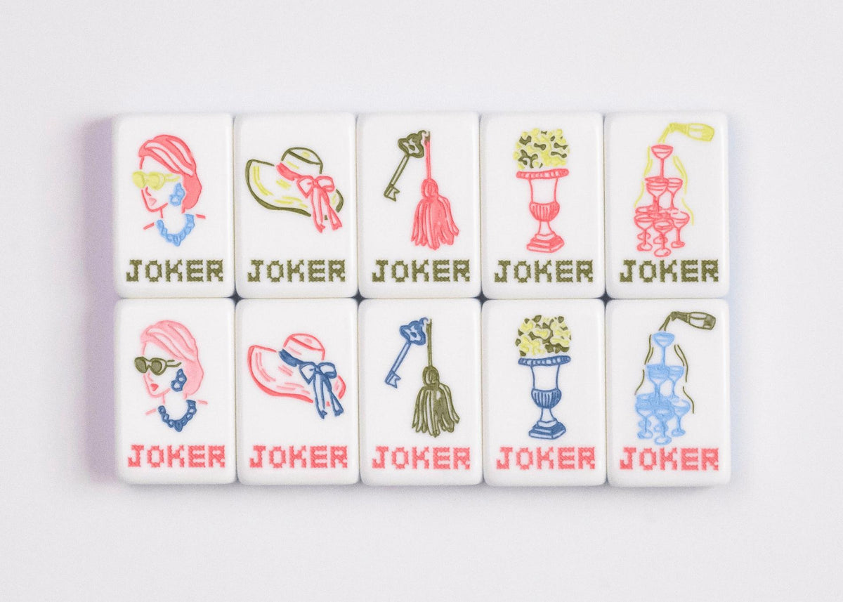 Miss Darling Mahjong Tile Set by Miss Mahjong - The Preppy Bunny
