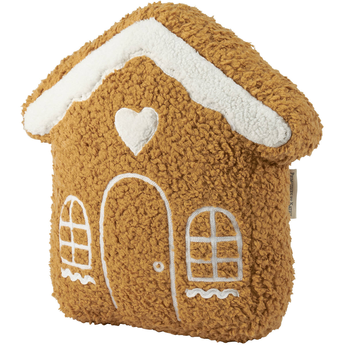 Gingerbread House Shaped Pillow